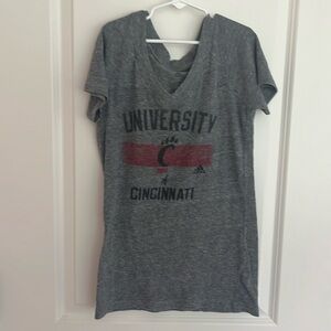 University of Cincinnati Adidas shirt.